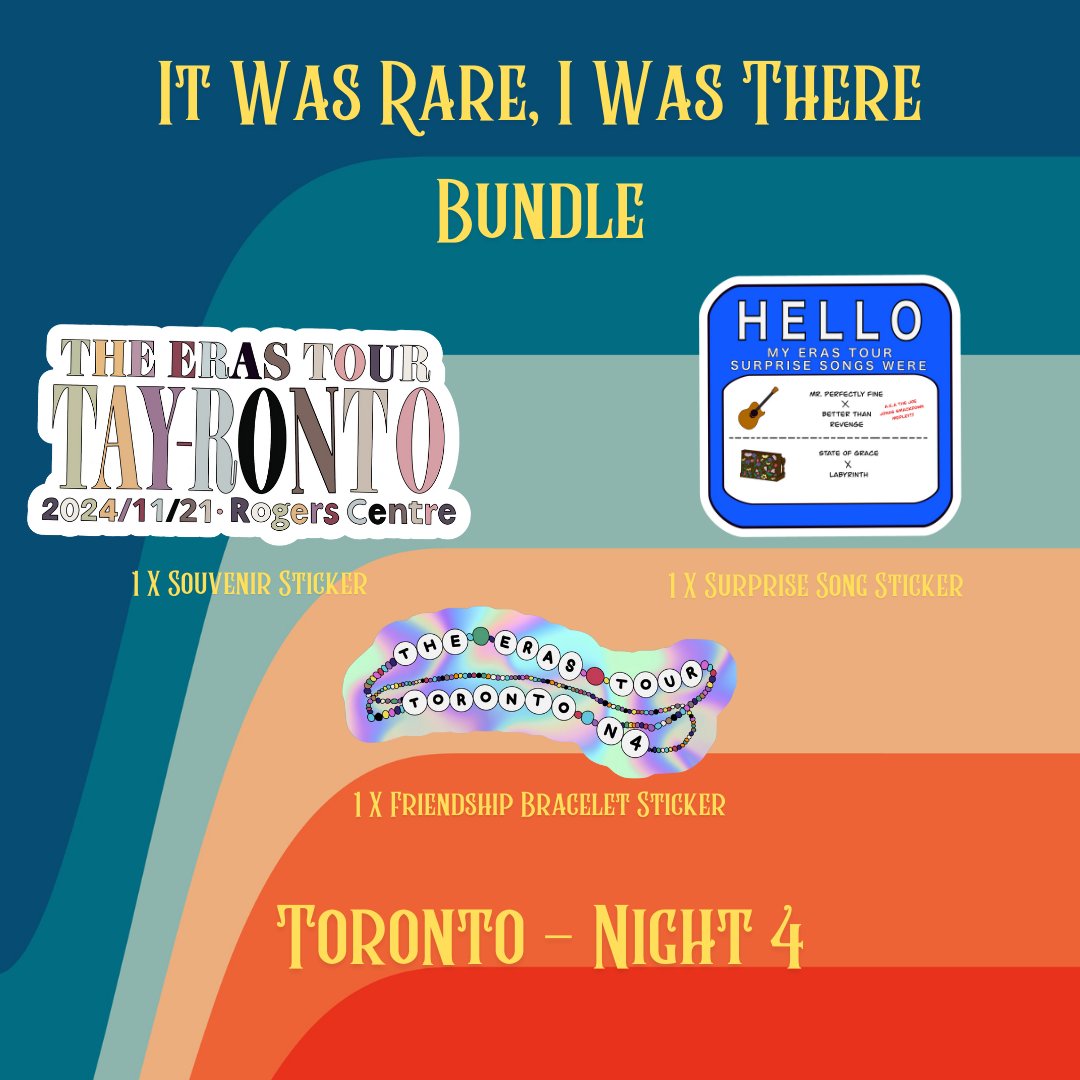 It Was Rare, I Was There Sticker Bundle - Toronto