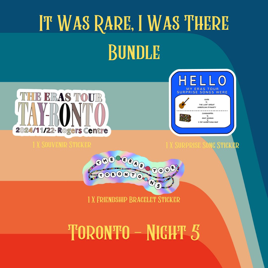 It Was Rare, I Was There Sticker Bundle - Toronto