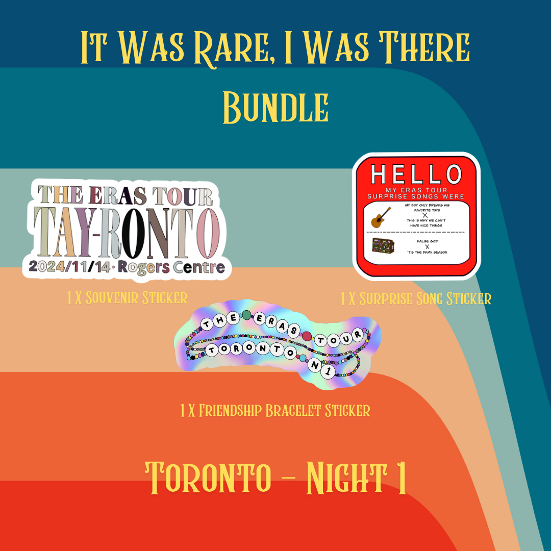 It Was Rare, I Was There Sticker Bundle - Toronto