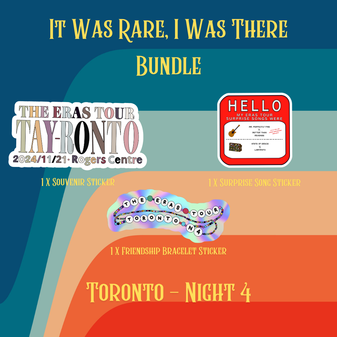 It Was Rare, I Was There Sticker Bundle - Toronto