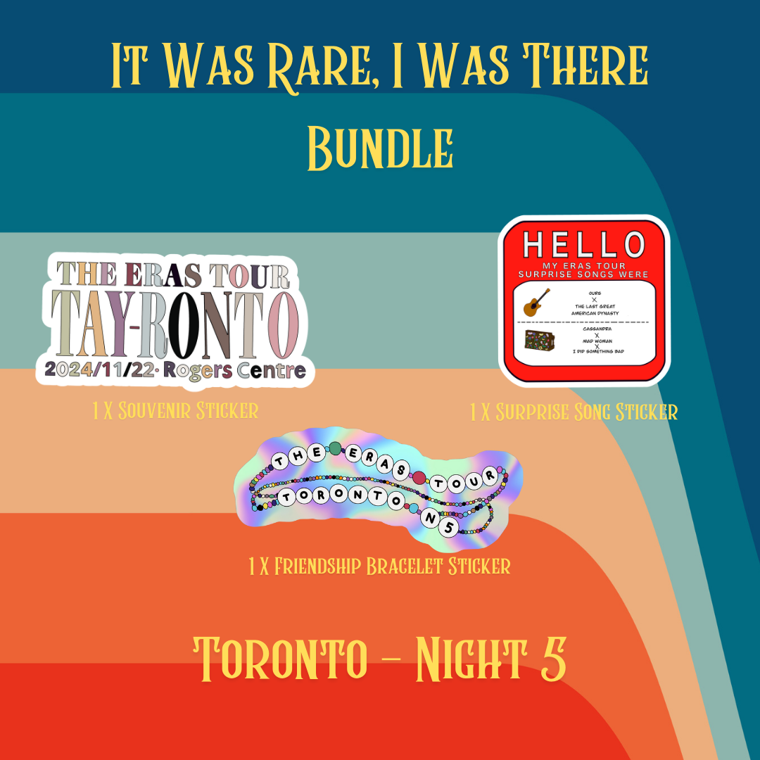 It Was Rare, I Was There Sticker Bundle - Toronto