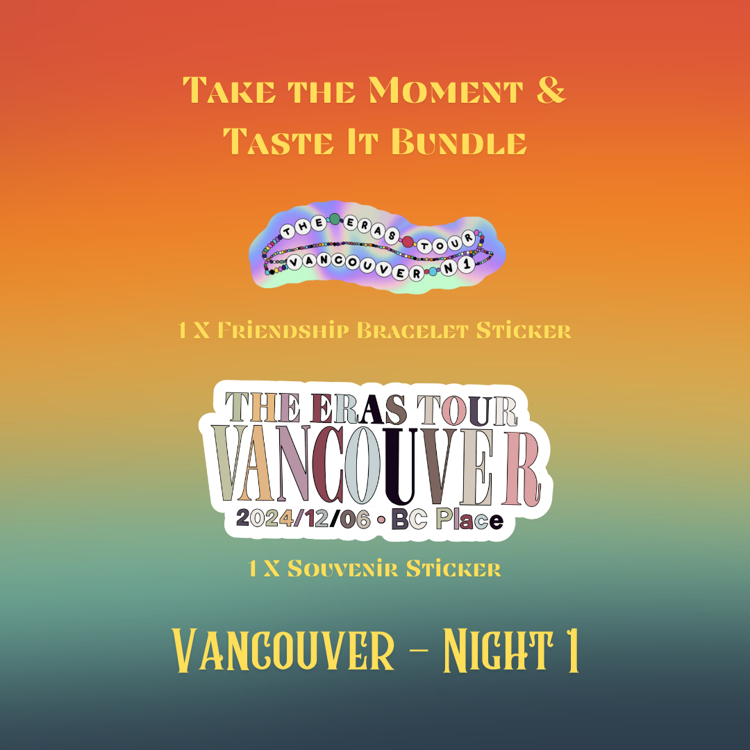Take the Moment & Taste It Sticker Bundle - Vancouver