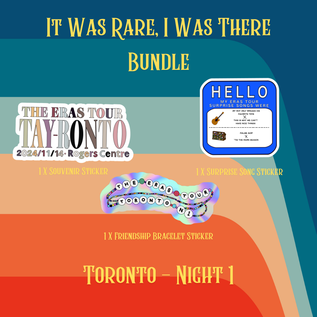 It Was Rare, I Was There Sticker Bundle - Toronto