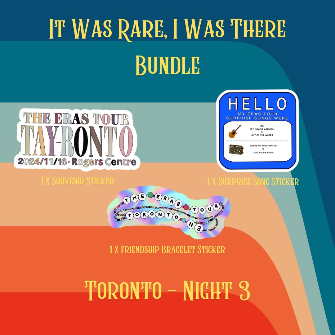 It Was Rare, I Was There Sticker Bundle - Toronto