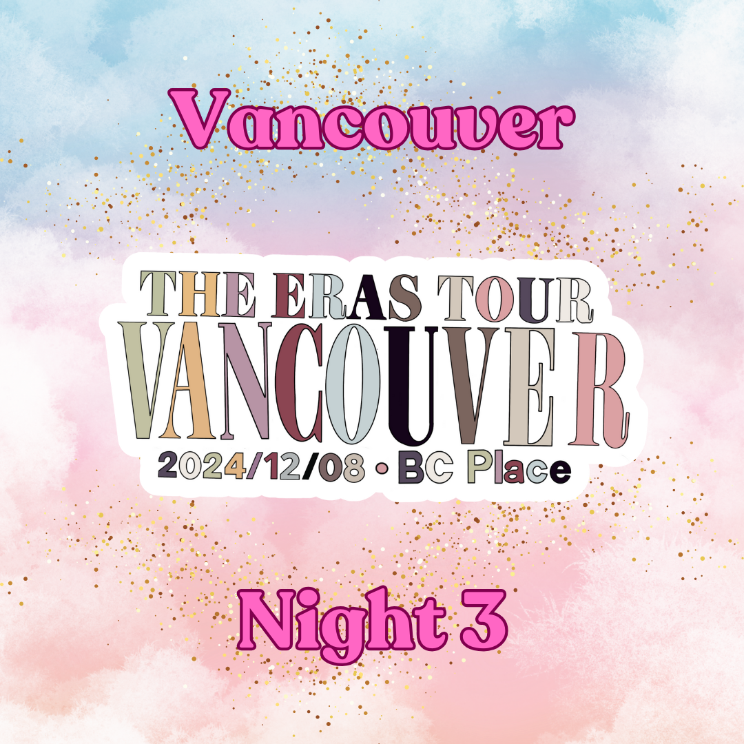 The Eras Tour - Vancouver - Single Sticker